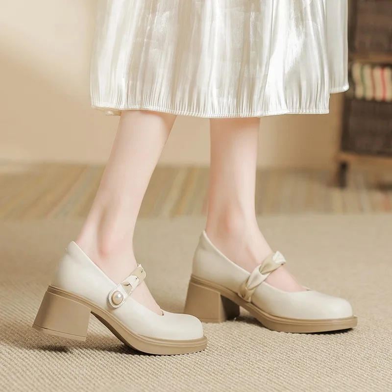 Women's Mary Jane Ballet Flats 2026 Spring Round Toe Buckle Casual Low Heel Leather Elegant Shoes For Ladies
Women's Mary Jane Ballet Flats 2026 Spring Round Toe Buckle Casual Low Heel Leather Elegant Shoes For Ladies