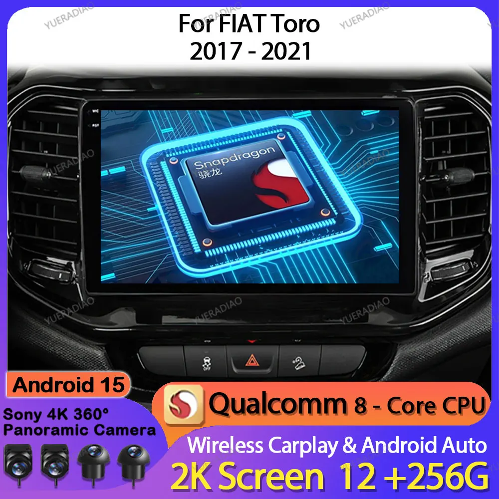 Android 15 Car Radio For FIAT Toro 2017 - 2021 Multimedia Stereo Video Player 4G LTE 5G WIFI GPS NAVI Qualcomm 2DIN BT Head Unit
Android 15 Car Radio For FIAT Toro 2017 - 2021 Multimedia Stereo Video Player 4G LTE 5G WIFI GPS NAVI Qualcomm 2DIN BT Head Unit