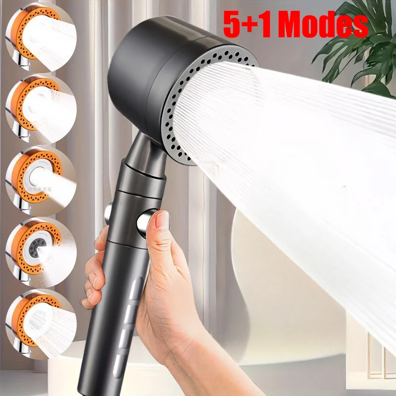 5 Modes Spray Water Saving Shower Head Handheld Showerheads Large Flow Portable Bathroom Filter Shower Faucet Nozzle Set
5 Modes Spray Water Saving Shower Head Handheld Showerheads Large Flow Portable Bathroom Filter Shower Faucet Nozzle Set