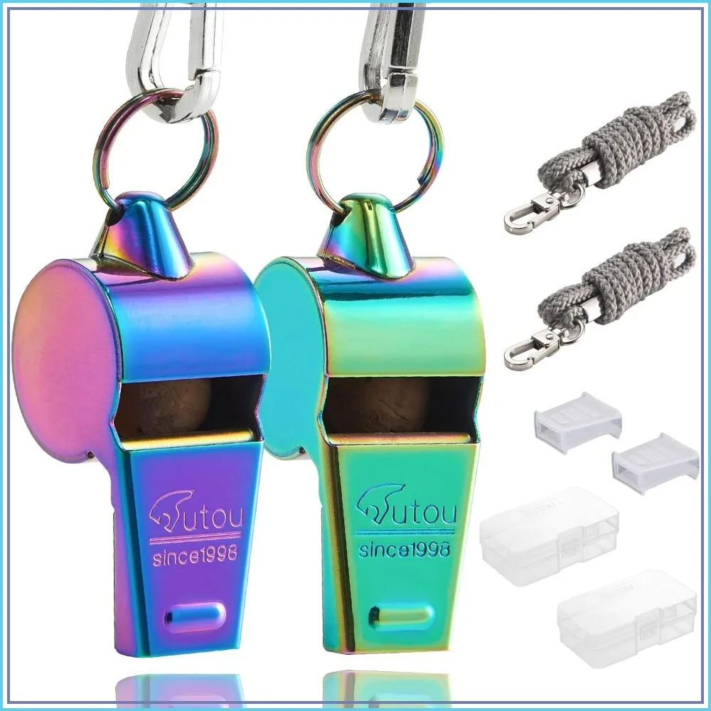 Stainless Steel Whistle with Lanyard, Loud Crisp Sound for Coaches & Referees
Stainless Steel Whistle with Lanyard, Loud Crisp Sound for Coaches & Referees