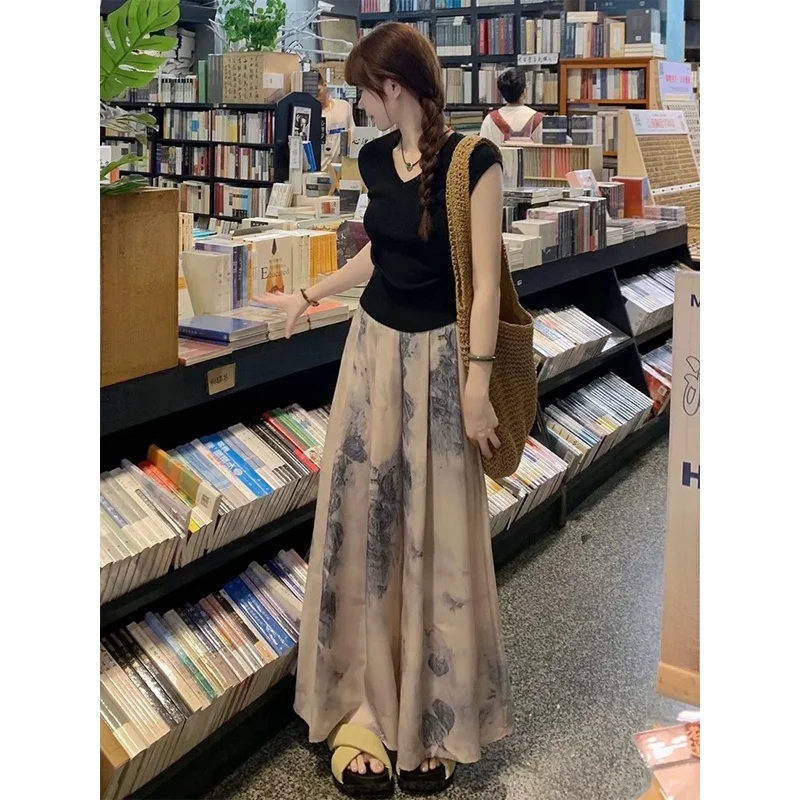Summer Fashion Dopaamine Salt System Light Maturity New Chinese Style National Trend Dress Women's Set Two-Piece Suit
Summer Fashion Dopaamine Salt System Light Maturity New Chinese Style National Trend Dress Women's Set Two-Piece Suit