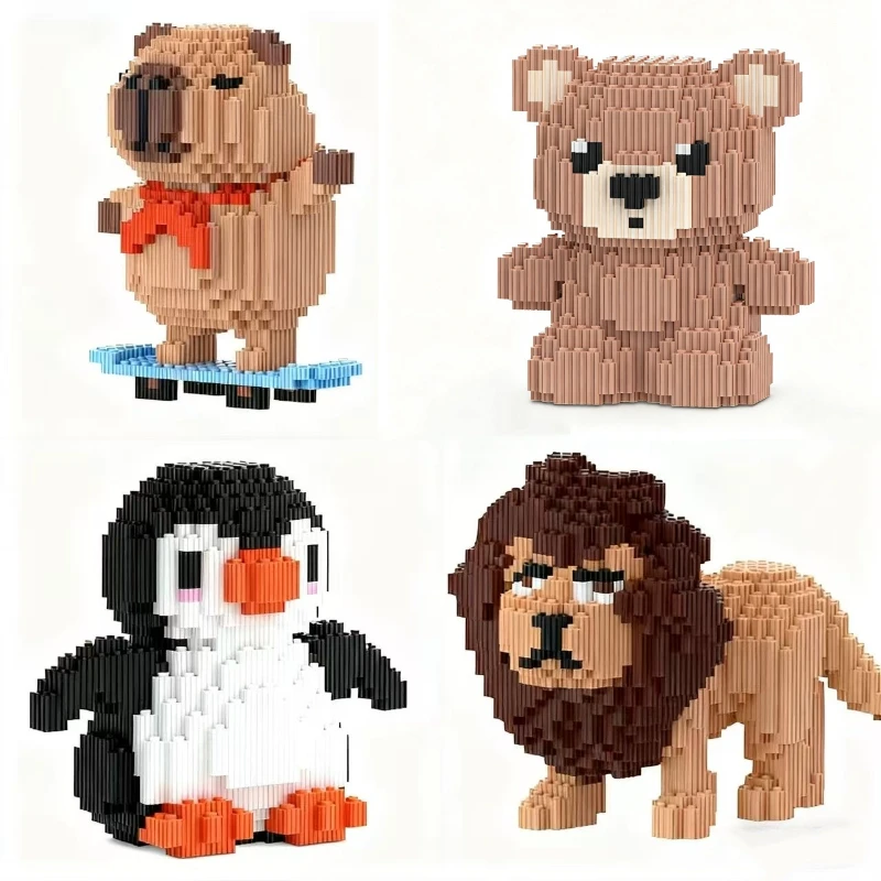 Мини-блок с радостными животными и персонажами, милые пингвины, львы, хомяки и многое другое для несконечной творческой развлечения, детский подарок
Мини-блок с радостными животными и персонажами, милые пингвины, львы, хомяки и многое другое для несконечной творческой развлечения, детский подарок