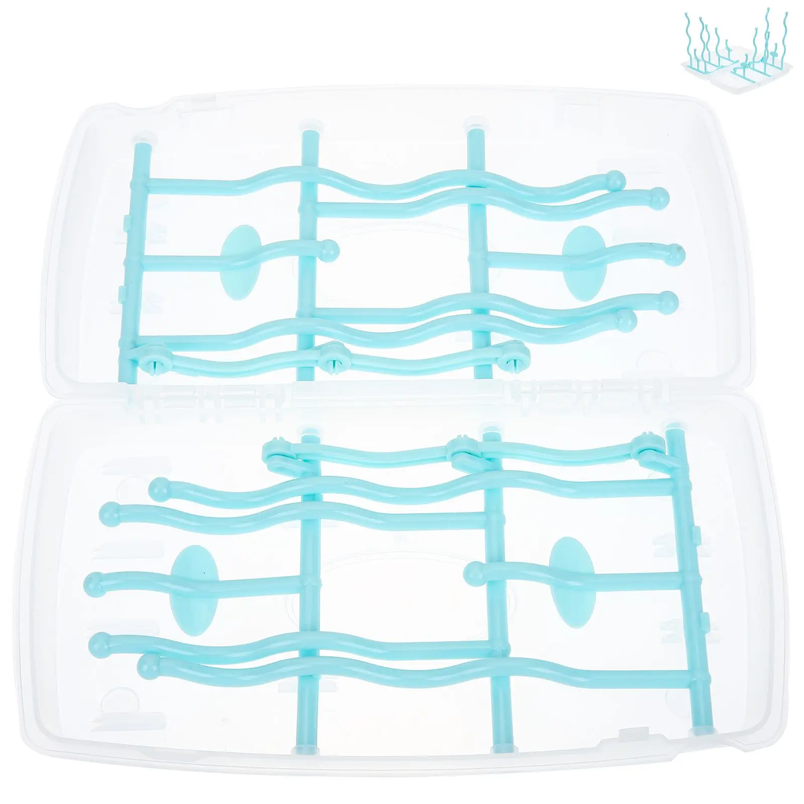 Bottle Drying Rack with Water Tray for Baby Bottles Accessories Organizer Space Saving Modern Style Plastic Dryer Stand
Bottle Drying Rack with Water Tray for Baby Bottles Accessories Organizer Space Saving Modern Style Plastic Dryer Stand