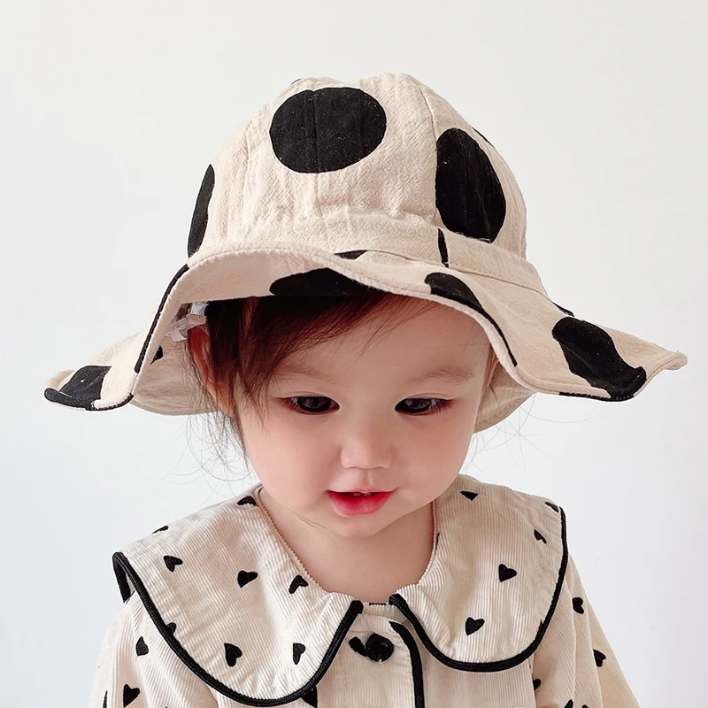 Spring Summer Baby Hats Dots Bucket Hat Cotton Sun Hat For Kids Boys Girls Caps Children Fisherman Hat
Spring Summer Baby Hats Dots Bucket Hat Cotton Sun Hat For Kids Boys Girls Caps Children Fisherman Hat