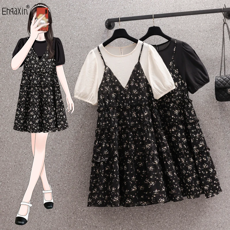 EHQAXIN 2023 Summer New Women's Dress Korean Fashion Casual Gentle Print Panel Short Sleeve Loose Dresses For Ladies M-4XL
EHQAXIN 2023 Summer New Women's Dress Korean Fashion Casual Gentle Print Panel Short Sleeve Loose Dresses For Ladies M-4XL