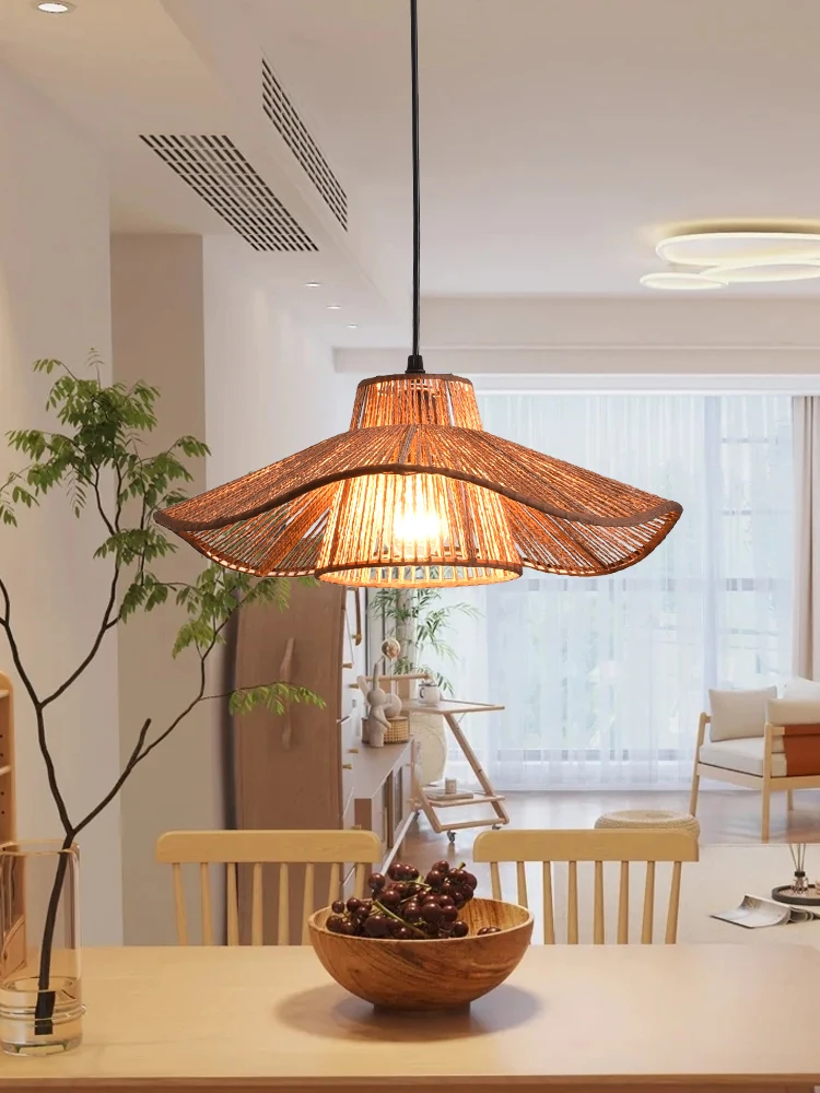 Wabi Sabi Style Restaurant Chandelier Living Room Dining Table Hemp Rope Handmade Textile Homestay Bedroom Lotus Leaf Chandelier
Wabi Sabi Style Restaurant Chandelier Living Room Dining Table Hemp Rope Handmade Textile Homestay Bedroom Lotus Leaf Chandelier