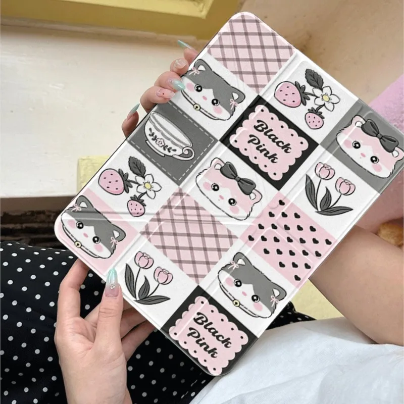 Cute Cat Strawberry Grid Tablet Case With Pencil Holder For Samsung Tad S7/S8/S9/S10 11in S7+/S8+/S9+/S10FE+ 12.4/13.1inch Cover
Cute Cat Strawberry Grid Tablet Case With Pencil Holder For Samsung Tad S7/S8/S9/S10 11in S7+/S8+/S9+/S10FE+ 12.4/13.1inch Cover
