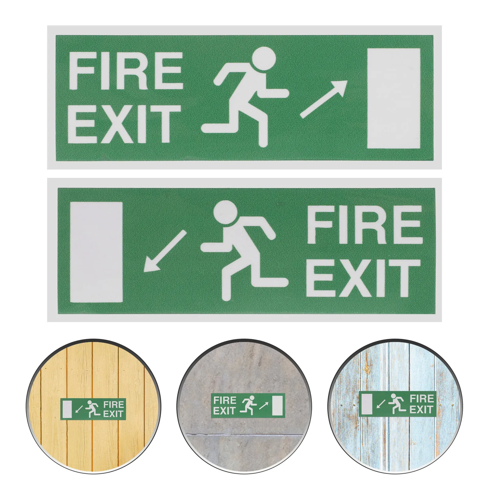 2 Sheet Fire Exit Sign Sticker Self Adhesive for Business Workplace Stair Emergency Exit Warning Safety Sign Decal Traffic
2 Sheet Fire Exit Sign Sticker Self Adhesive for Business Workplace Stair Emergency Exit Warning Safety Sign Decal Traffic