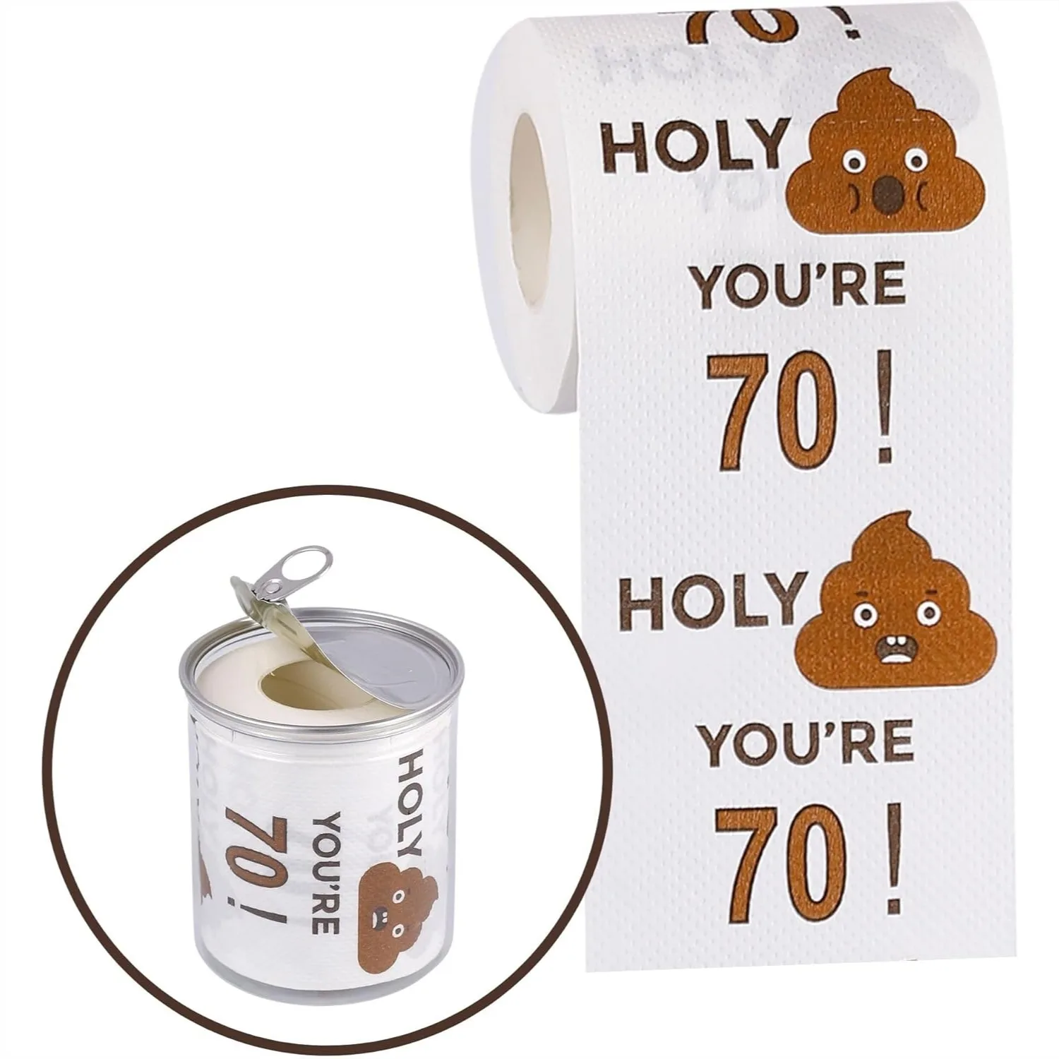 70th Birthday Toilet Paper Roll 3-Ply Funny Gag Gift for Men Women Party Decorations Supplies
70th Birthday Toilet Paper Roll 3-Ply Funny Gag Gift for Men Women Party Decorations Supplies