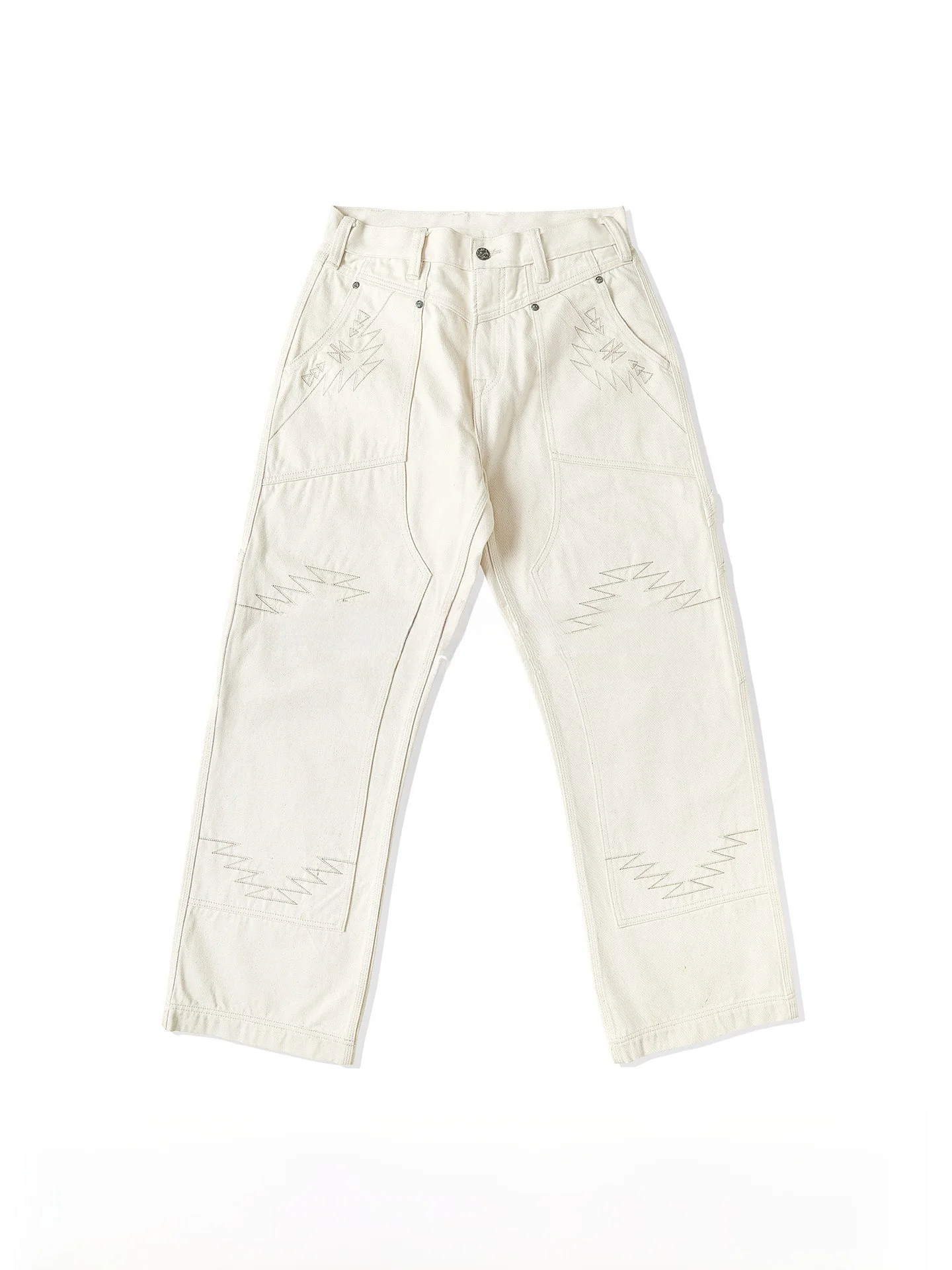 Mbbcar Narrow High Waist Embroidered Cotton Indian Aztec Totem Work Pants Double Knee Canvas Jeans Youth Casual Loose Fit
Mbbcar Narrow High Waist Embroidered Cotton Indian Aztec Totem Work Pants Double Knee Canvas Jeans Youth Casual Loose Fit
