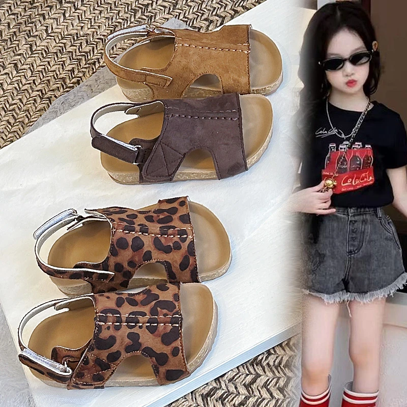 Children's Leopard Print Sandals Summer Soft Cork Open Toe Beach Slippers for Kids Toddler Casual Wear Footwear Boys Girls Shoes
Children's Leopard Print Sandals Summer Soft Cork Open Toe Beach Slippers for Kids Toddler Casual Wear Footwear Boys Girls Shoes