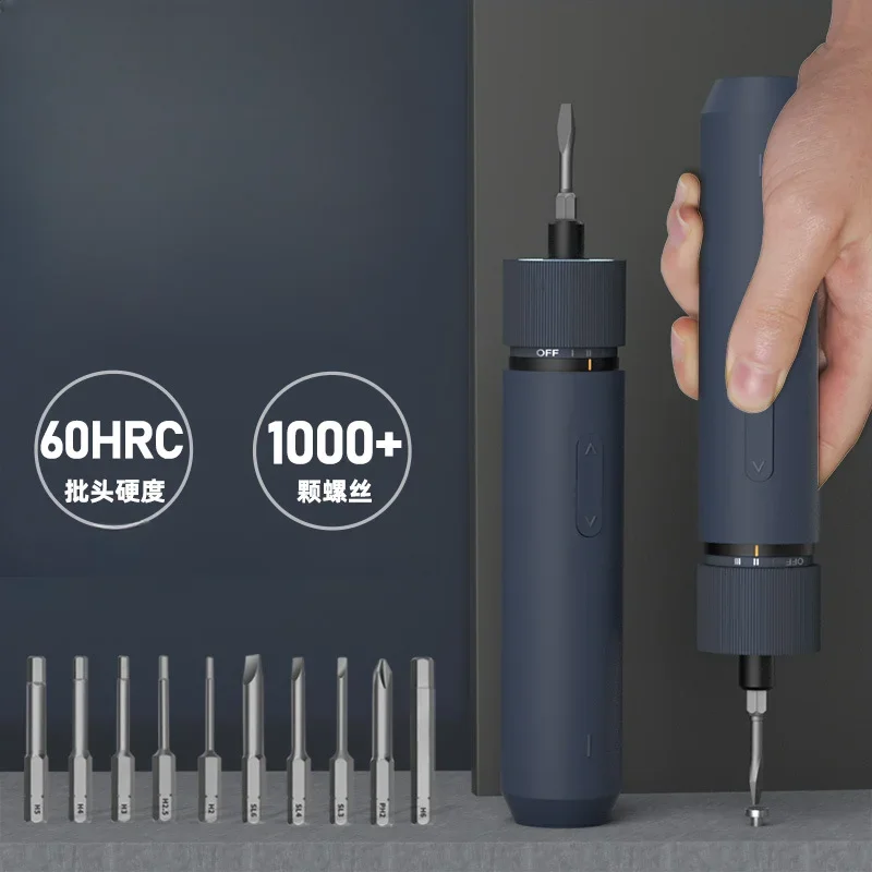 Электрическая отвертка, крестовая/шестигранная головка отвертки, портативная зарядка, комбинированный набор инструментов с прямой ручкой, длительный срок службы батареи 
Электрическая отвертка, крестовая/шестигранная головка отвертки, портативная зарядка, комбинированный набор инструментов с прямой ручкой, длительный срок службы батареи