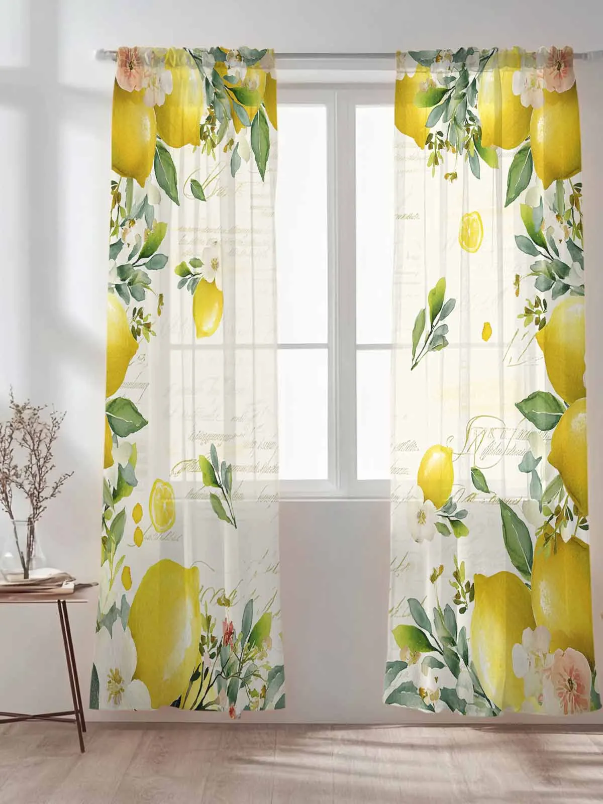 Vintage Lemon Curtains For Living Room Window Voile Tulle Curtain Cortinas Drapes Home Decor
Vintage Lemon Curtains For Living Room Window Voile Tulle Curtain Cortinas Drapes Home Decor