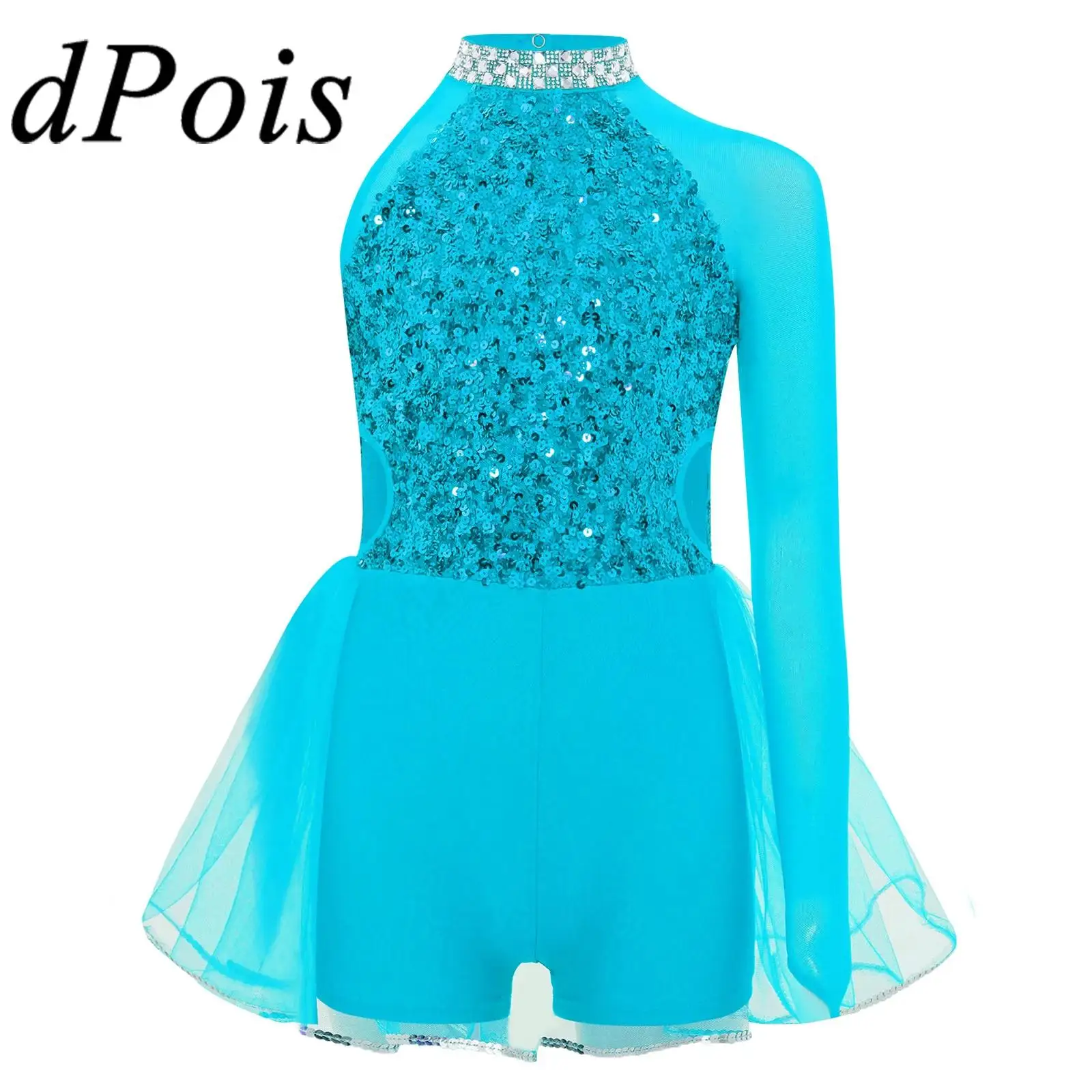 Girls Sequins Jazz Dance Costume Kids Sparkly Tulle Skirted Leotard Unitarrds Stage Performance Gymnastics Jumpsuit Dancewear
Girls Sequins Jazz Dance Costume Kids Sparkly Tulle Skirted Leotard Unitarrds Stage Performance Gymnastics Jumpsuit Dancewear