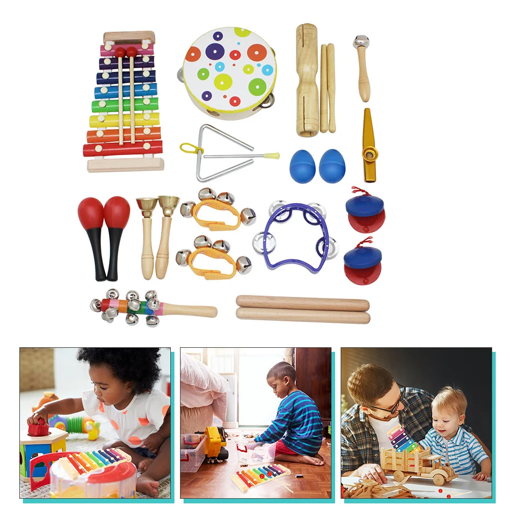 1 set Children's Musical Instrument Set Toy ff Tambourine Educational Wooden Kindergarten Kids Baby Music Toys Child Instrument
1 set Children's Musical Instrument Set Toy ff Tambourine Educational Wooden Kindergarten Kids Baby Music Toys Child Instrument