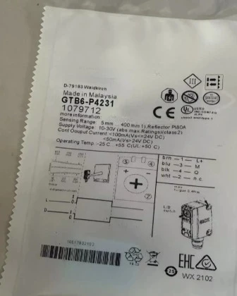 Brand New 1pcs GTB6-P4231 photoelectric switch, sufficient stock, hot-selling Expedited shipping
Brand New 1pcs GTB6-P4231 photoelectric switch, sufficient stock, hot-selling Expedited shipping