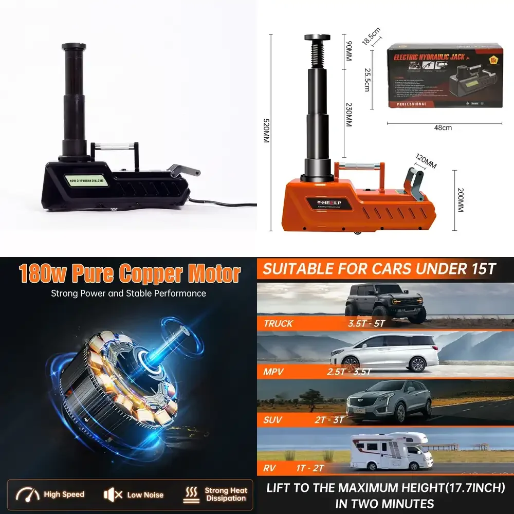 15T High-power Electric Hydraulic Car Jack for RV
15T High-power Electric Hydraulic Car Jack for RV