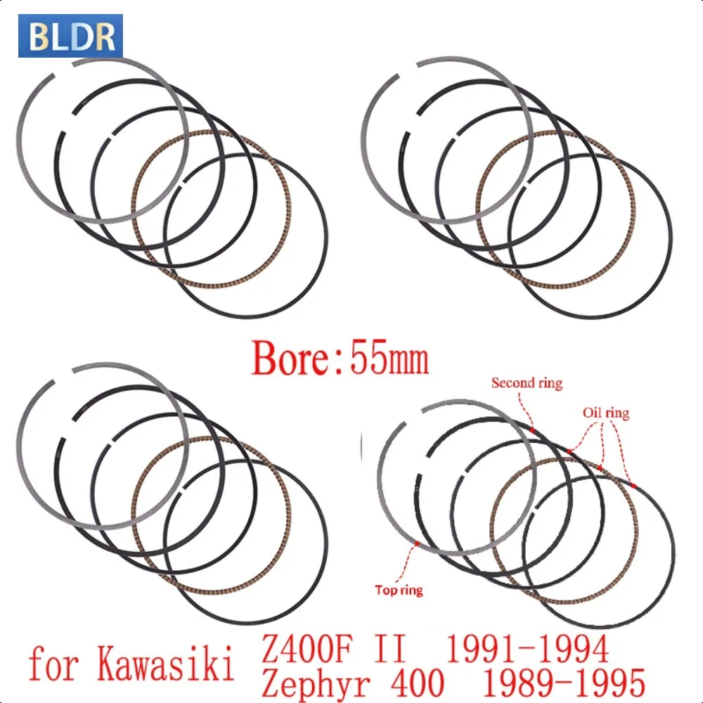 55mm Motorcycle Engine 4 Cylinder Piston Rings Replacement Part Kit 13008-1051 for KAWASAKI Z400F II Zephyr 400
55mm Motorcycle Engine 4 Cylinder Piston Rings Replacement Part Kit 13008-1051 for KAWASAKI Z400F II Zephyr 400
