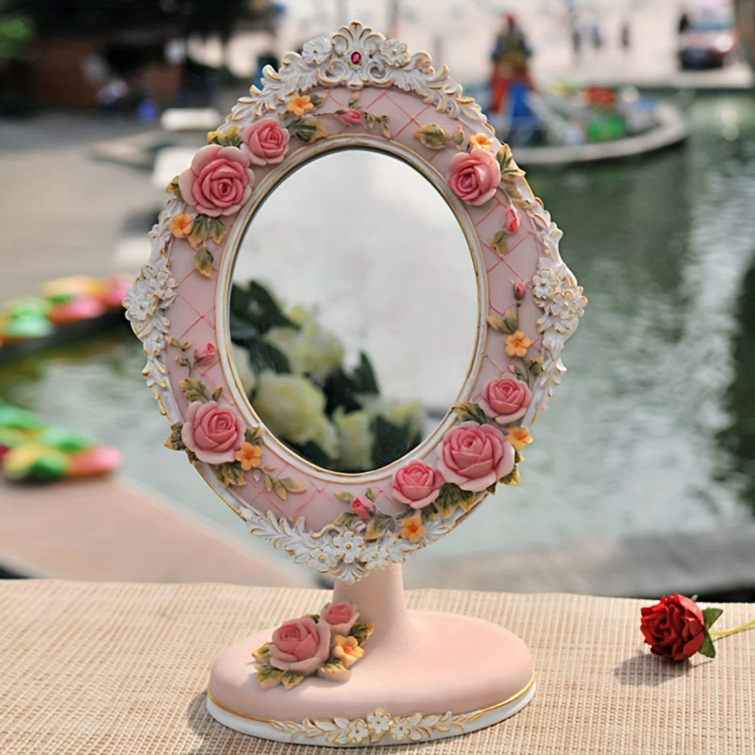 Simple Modern Resin Desktop Vanity Mirror Light Luxury Adjustable Beauty Makeup Mirror
Simple Modern Resin Desktop Vanity Mirror Light Luxury Adjustable Beauty Makeup Mirror