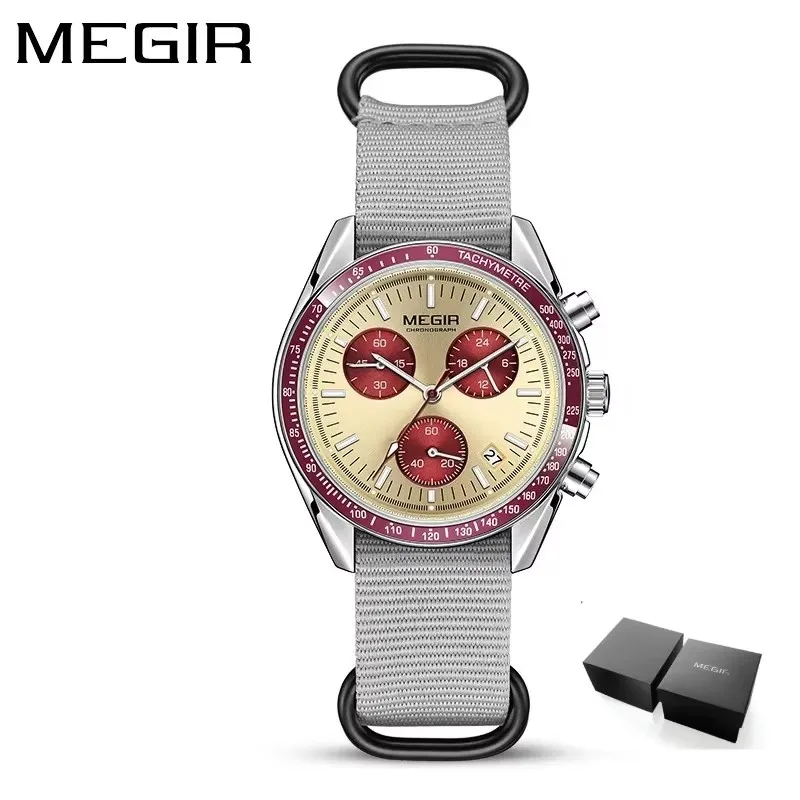 MEGIR 2247 Sport New Black Watch Chronograph Casual Life Weaving Strap Quartz Waterproof Wristwatch Mens Watches Reloj Hombre
MEGIR 2247 Sport New Black Watch Chronograph Casual Life Weaving Strap Quartz Waterproof Wristwatch Mens Watches Reloj Hombre