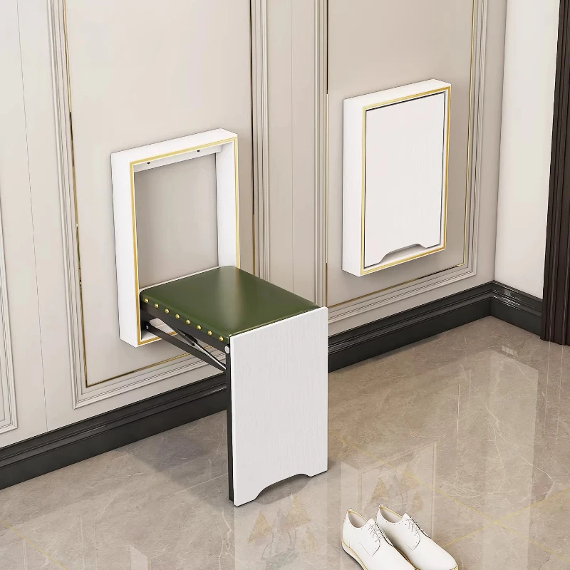 Luxury Home Folding Shoe Stool Nordic Wall Mounted Entryway Seat Hidden Fold Down Chair Space Saving Bench for Small Hallway
Luxury Home Folding Shoe Stool Nordic Wall Mounted Entryway Seat Hidden Fold Down Chair Space Saving Bench for Small Hallway