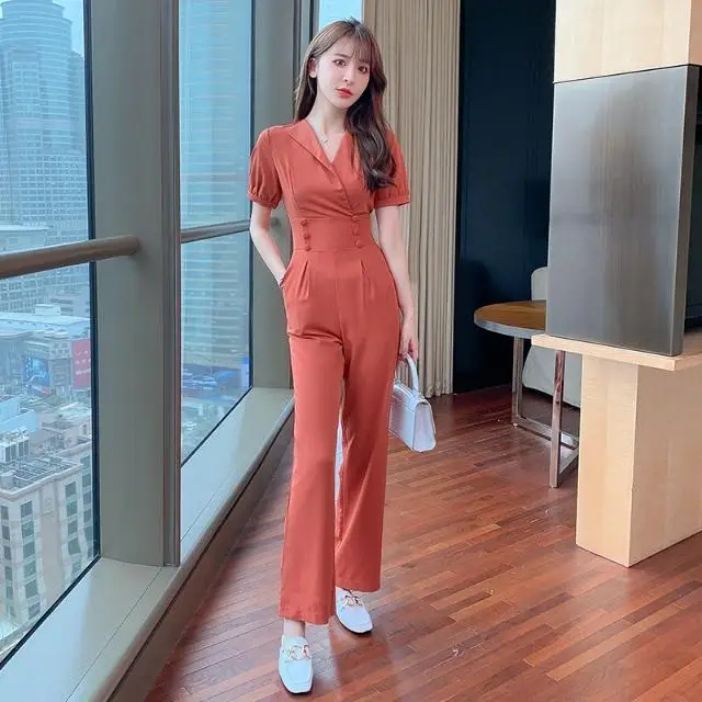 2024 Spring and Summer New Women's Short-sleeved Solid Color Jumpsuit Fashion Sports Fitness Leisure Street Jumpsuit Ol T101
2024 Spring and Summer New Women's Short-sleeved Solid Color Jumpsuit Fashion Sports Fitness Leisure Street Jumpsuit Ol T101