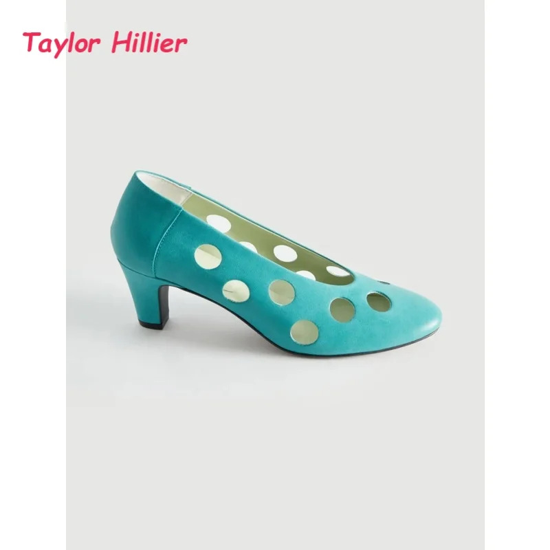 Genuine Leather Cut Out Block Heel Pumps Women's Round Toe Hollow Design Casual Office Urban Minimalist Retro Daily Dress Shoes
Genuine Leather Cut Out Block Heel Pumps Women's Round Toe Hollow Design Casual Office Urban Minimalist Retro Daily Dress Shoes