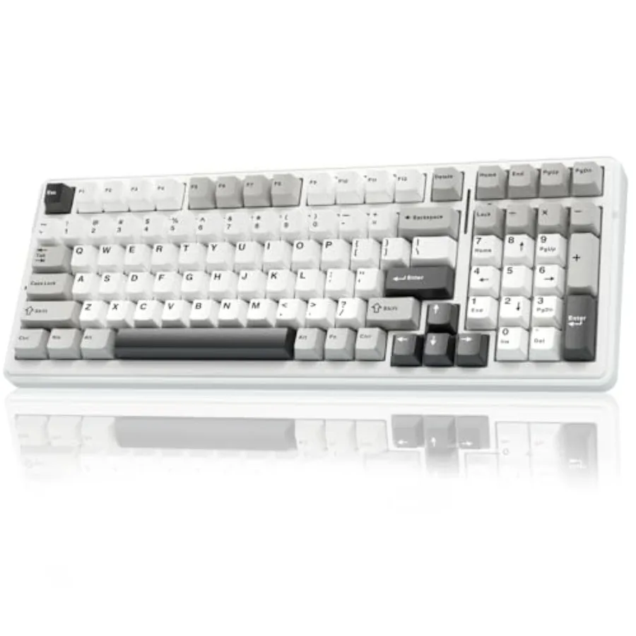 F99 Wireless Mechanical Keyboard, Tri-Mode BT5.0/2.4GHz/USB-C Hot Swappable Custom Keyboard, Pre-lubed Linear Switches, RGB Bac
F99 Wireless Mechanical Keyboard, Tri-Mode BT5.0/2.4GHz/USB-C Hot Swappable Custom Keyboard, Pre-lubed Linear Switches, RGB Bac
