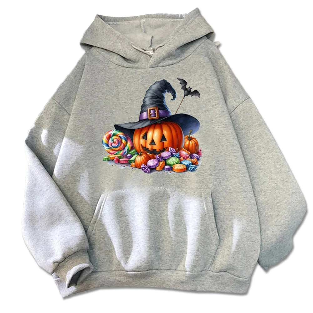 Spooky Halloween Hoodie - Black Base with Witch Hat Pumpkin & Colorful Candy Design Hoodies Unisex Autumn Streetwear Tops
Spooky Halloween Hoodie - Black Base with Witch Hat Pumpkin & Colorful Candy Design Hoodies Unisex Autumn Streetwear Tops