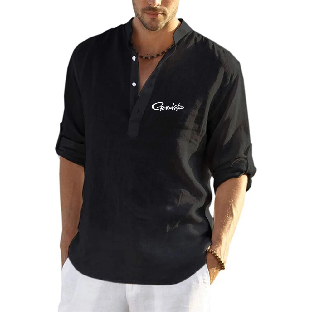 Gamakatsu Fishing 2024 Spring And Autumn New Men's Casual Cotton Linen Shirt Loose Fashion Tops Long Sleeve Tee Shirt Shirts
Gamakatsu Fishing 2024 Spring And Autumn New Men's Casual Cotton Linen Shirt Loose Fashion Tops Long Sleeve Tee Shirt Shirts