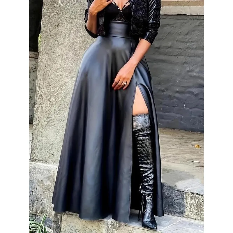 Sexy High Slit Leather Skirt K 10436 Cross-Border Fashionable Asymmetrical Skirt for Women Spring Summer Autumn Season
Sexy High Slit Leather Skirt K 10436 Cross-Border Fashionable Asymmetrical Skirt for Women Spring Summer Autumn Season