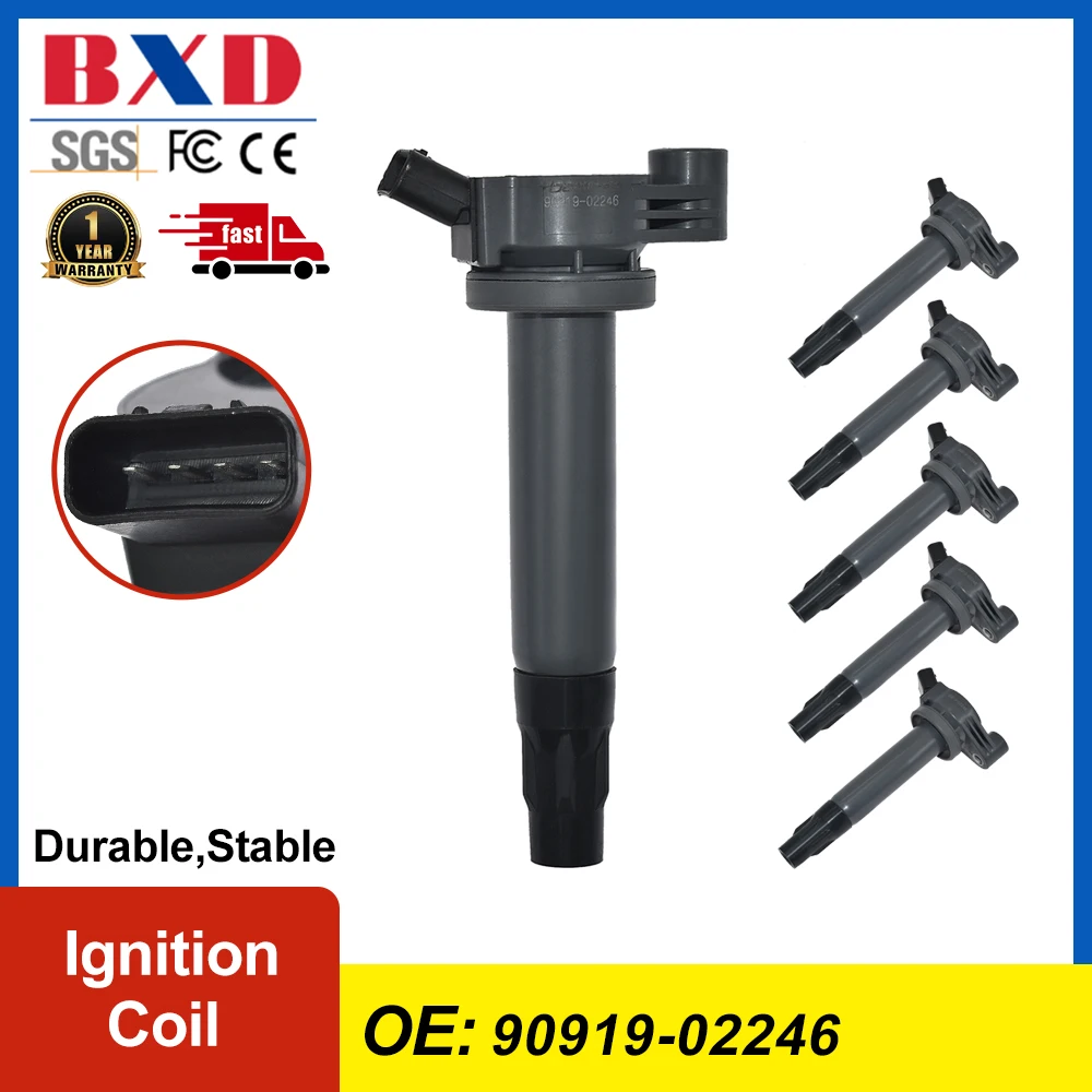 Катушка зажигания 90919-02246 для Toyota Camry Sienna Highlander Solara для Lexus RX400h RX330 ES330 RX330 3.3L UF430
Катушка зажигания 90919-02246 для Toyota Camry Sienna Highlander Solara для Lexus RX400h RX330 ES330 RX330 3.3L UF430