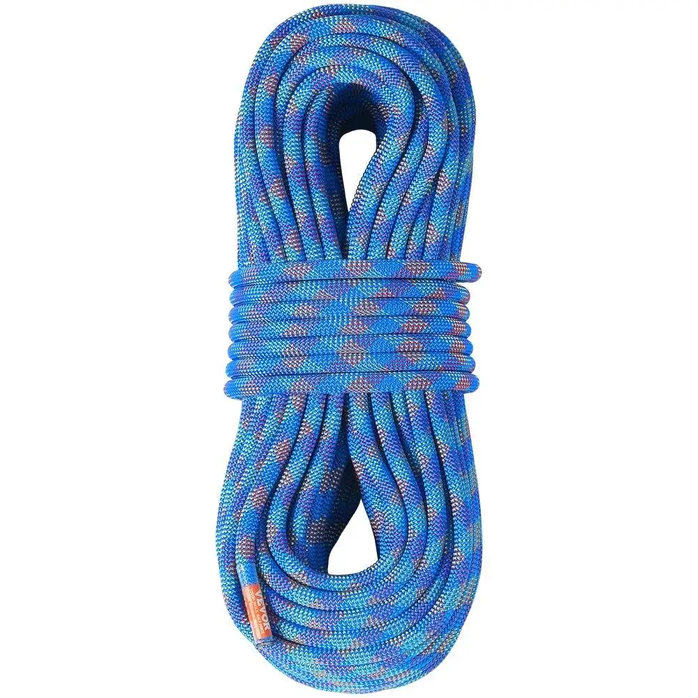 Professional Climbing Rope 10.2mm Dynamic 50M 25KN Breaking Tension Steel Snap Hooks Fiber Rope Multi-Purpose Rescue Blue
Professional Climbing Rope 10.2mm Dynamic 50M 25KN Breaking Tension Steel Snap Hooks Fiber Rope Multi-Purpose Rescue Blue