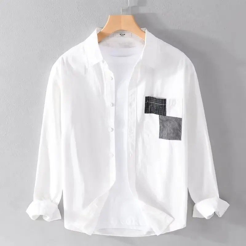 Men's Long-sleeved Shirt Casual Loose 2025 Spring and Autumn Shirt Jacket Trendy Versatile Japanese Work Tops
Men's Long-sleeved Shirt Casual Loose 2025 Spring and Autumn Shirt Jacket Trendy Versatile Japanese Work Tops