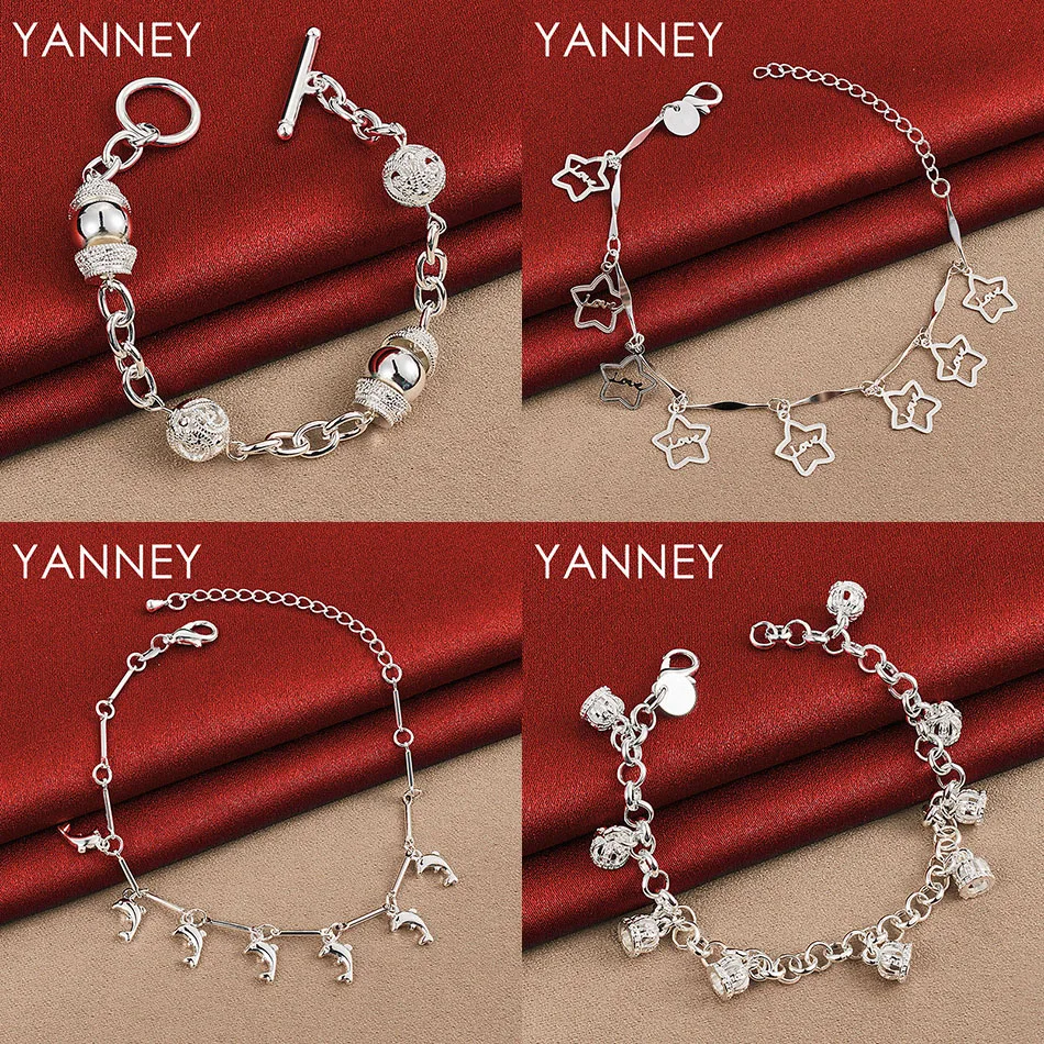 Fashion 925 Sterling Silver 8" Delicate Star Dolphin Bracelet Women Accessories Gift Jewelry Party
Fashion 925 Sterling Silver 8" Delicate Star Dolphin Bracelet Women Accessories Gift Jewelry Party
