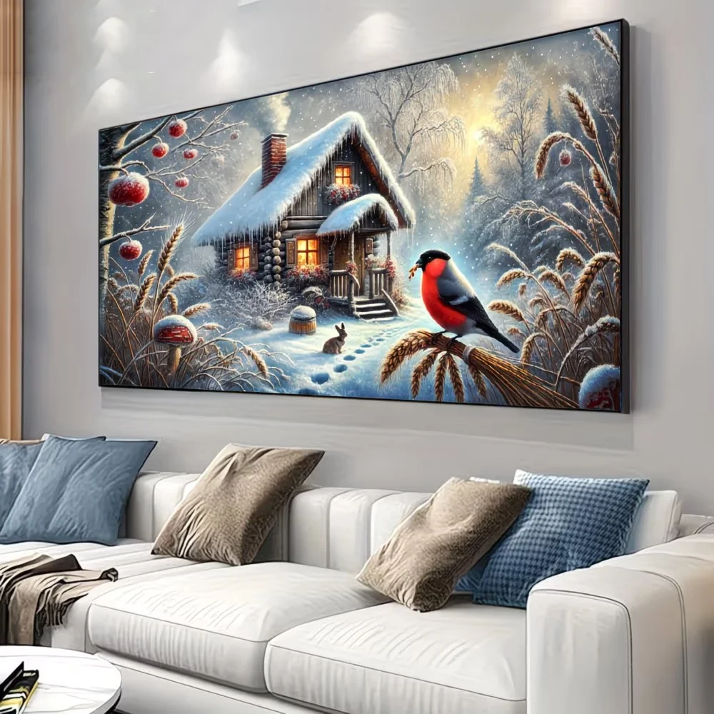 DIY Diamond Painting Jewelry Cross Stitch Birds Snow House Scenery Full Drill Diamond Art Kits,Mosaic Embroidery,Home Decor
DIY Diamond Painting Jewelry Cross Stitch Birds Snow House Scenery Full Drill Diamond Art Kits,Mosaic Embroidery,Home Decor