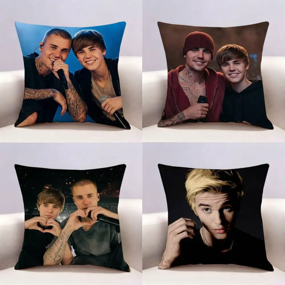 Hot Famous Singer J-Justin B-Bieber Double-sided print Pillow Case Pattern Printed Pillowcase For Living Room Sofa Cushion Cover
Hot Famous Singer J-Justin B-Bieber Double-sided print Pillow Case Pattern Printed Pillowcase For Living Room Sofa Cushion Cover
