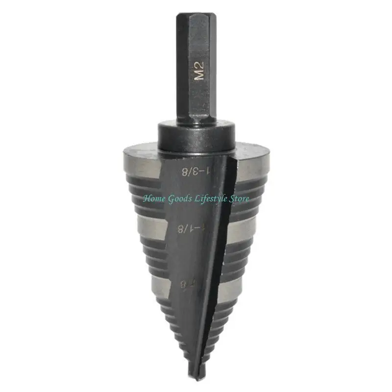 E74E HSS Step Drill Bit for Metal Stainlees Steel 3/8Inch Shank 7/8 To 1-3/8Inch
E74E HSS Step Drill Bit for Metal Stainlees Steel 3/8Inch Shank 7/8 To 1-3/8Inch