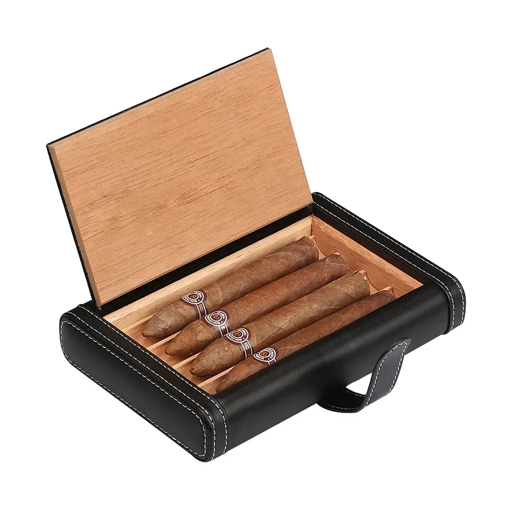 High-end Cigar Box Portable Cigar Moisturizer Cedar Wood Moisturizer Bag 4 Pcs Portable Outdoor Cigarette Case Humidor
High-end Cigar Box Portable Cigar Moisturizer Cedar Wood Moisturizer Bag 4 Pcs Portable Outdoor Cigarette Case Humidor