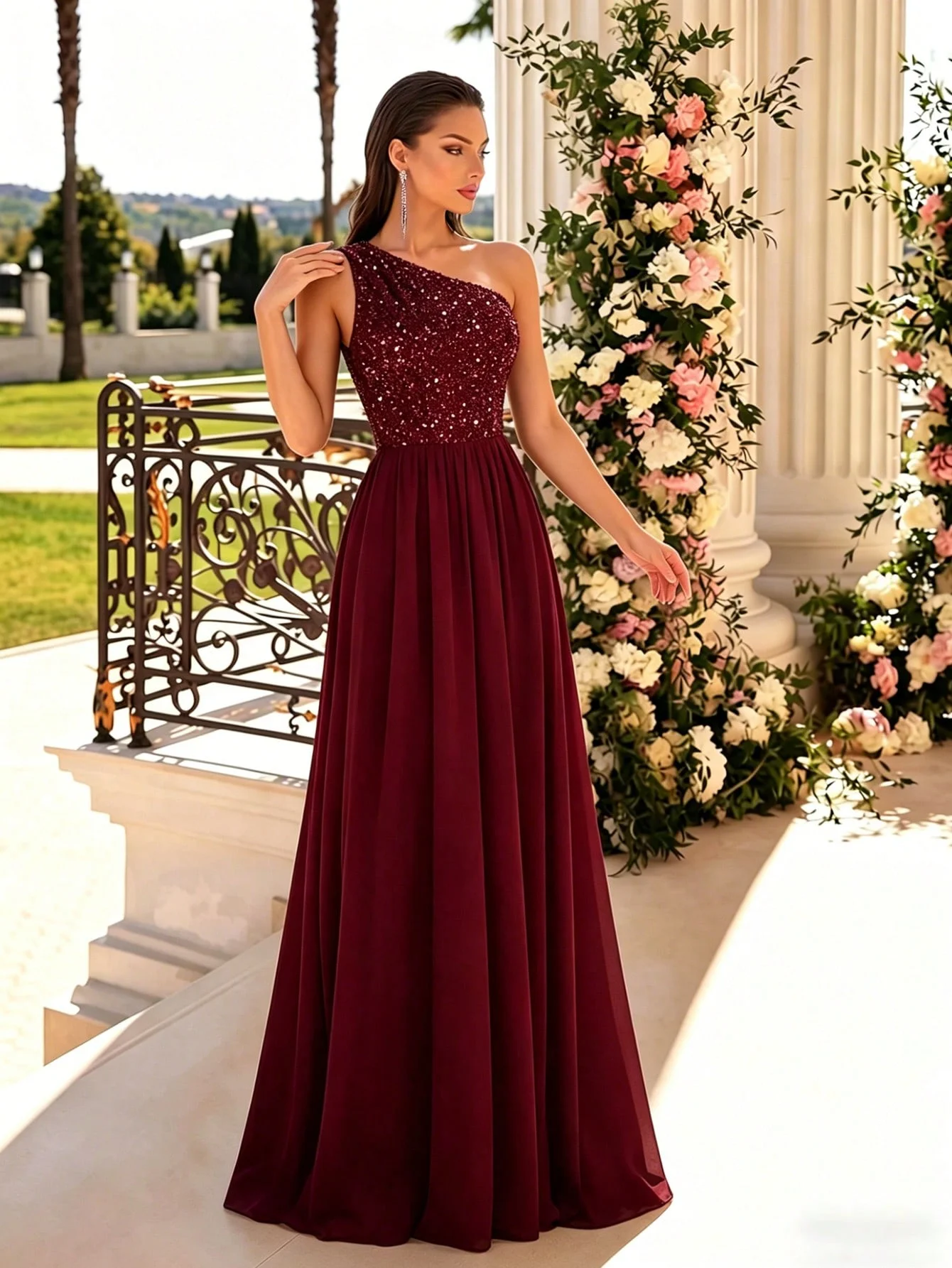 One Shoulder Sequin Long Evening Dress Women Banquet Gown Slim A Line Chiffon Maxi Party Prom Bridal Bridesmaid Sexy Backless
One Shoulder Sequin Long Evening Dress Women Banquet Gown Slim A Line Chiffon Maxi Party Prom Bridal Bridesmaid Sexy Backless