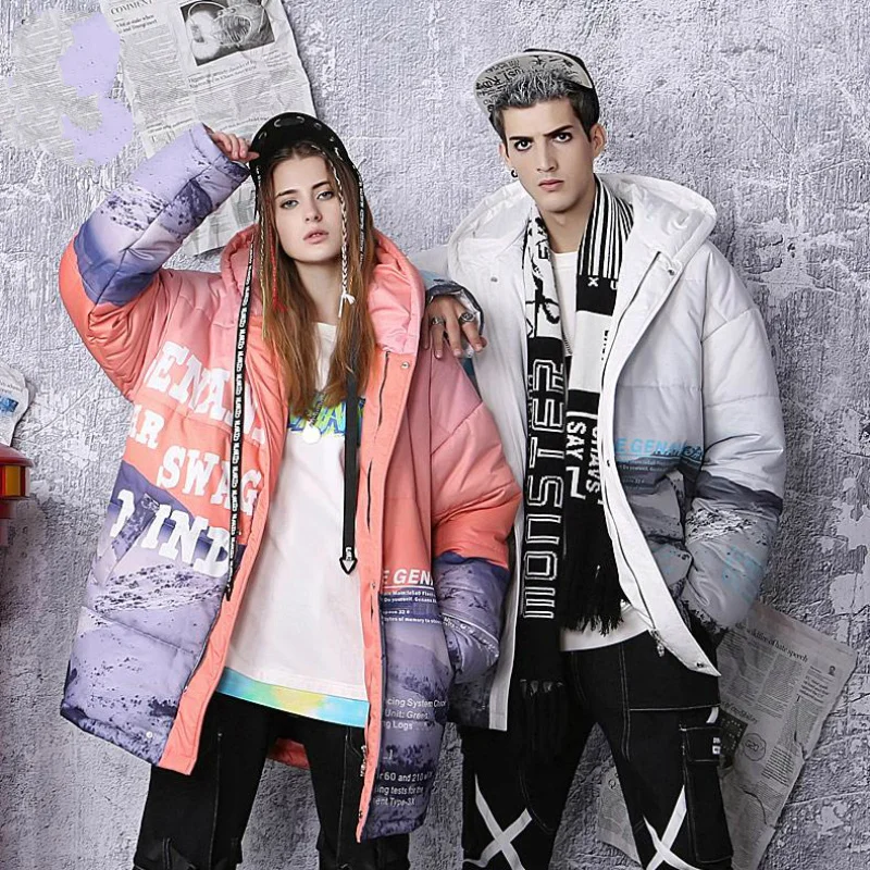 High Quality New Mens and Womens Street Winter Printing Jackets Coats Men Fashion Hooded Couple's Quilted Cotton Clothes
High Quality New Mens and Womens Street Winter Printing Jackets Coats Men Fashion Hooded Couple's Quilted Cotton Clothes