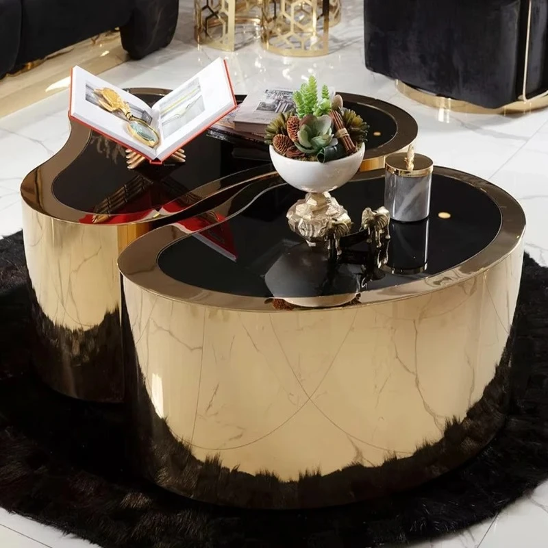 Итальянский минималистичный журнальный столик, комбинация специальной формы из закаленного стекла для гостиной
Итальянский минималистичный журнальный столик, комбинация специальной формы из закаленного стекла для гостиной