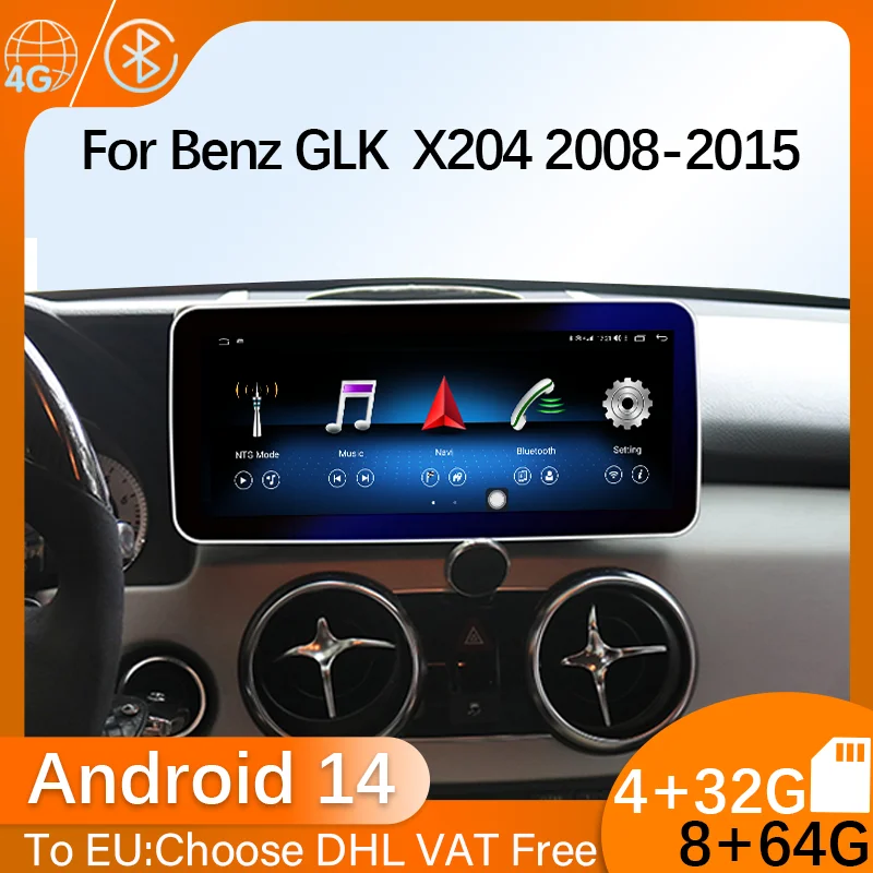 Android 14, GPS-навигация, автомобильная стереосистема, радио, мультимедийный видеоплеер для Mercedes Benz GLK Class X204 с беспроводным Carplay Auto
Android 14, GPS-навигация, автомобильная стереосистема, радио, мультимедийный видеоплеер для Mercedes Benz GLK Class X204 с беспроводным Carplay Auto