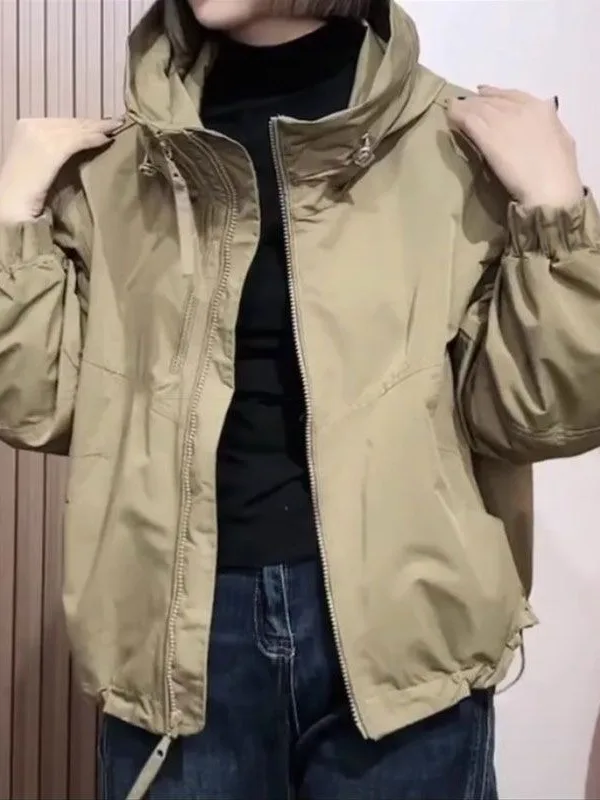 Large Size Women's Double Zipper Hooded Jacket Spring 2026 New Fashion Casual Versatile Short Top Commute Style Loose Fit
Large Size Women's Double Zipper Hooded Jacket Spring 2026 New Fashion Casual Versatile Short Top Commute Style Loose Fit