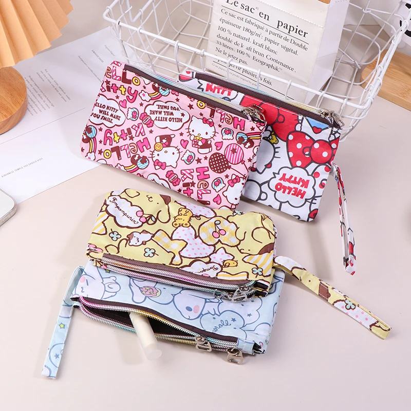 Sanrio Hello Kitty Handbag Anime My Melody Cinnamoroll Waterproof Double Zipper Coin Purse Cute Mobile Phone Bag
Sanrio Hello Kitty Handbag Anime My Melody Cinnamoroll Waterproof Double Zipper Coin Purse Cute Mobile Phone Bag