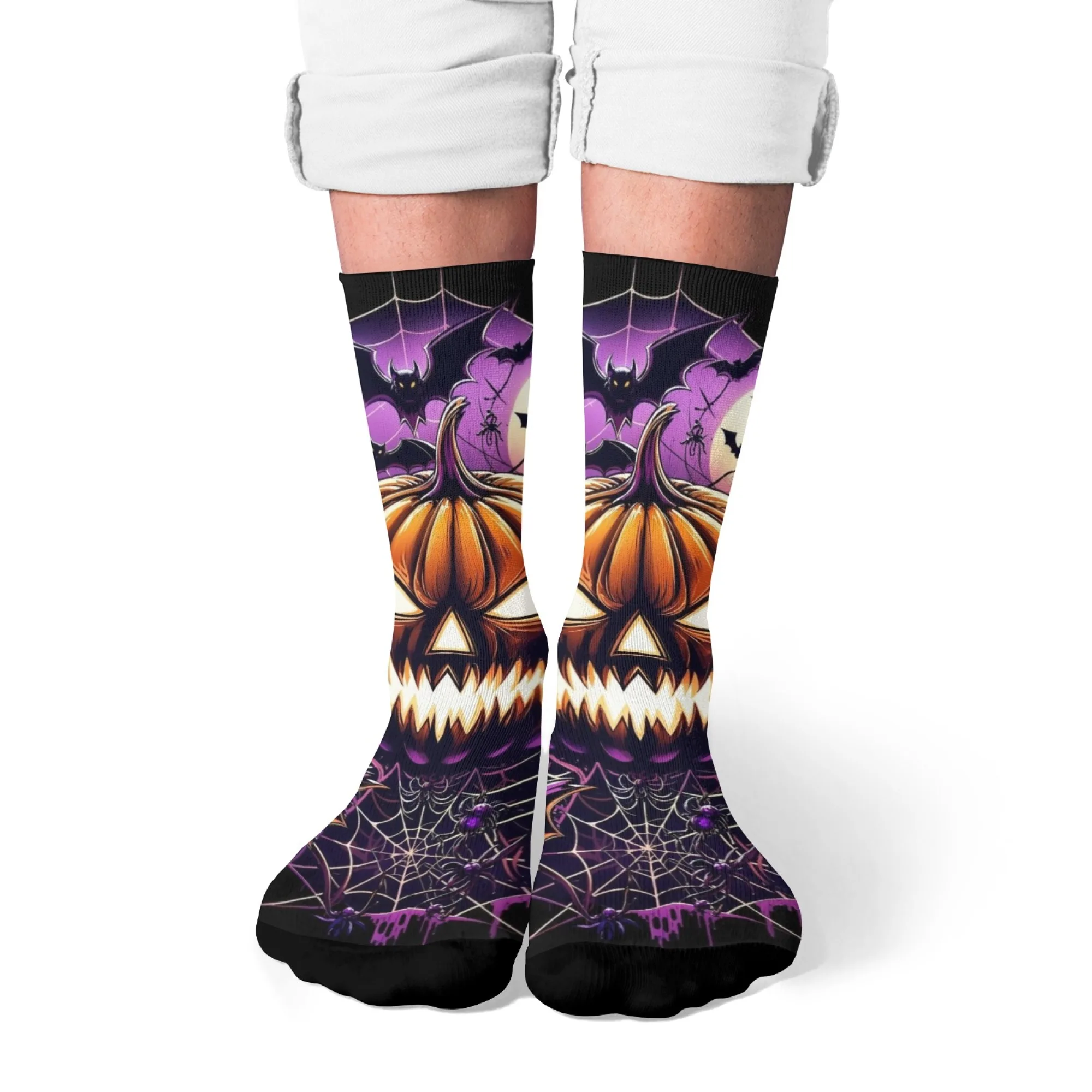 Halloween Theme Print Horror Pumpkin and Bat Pattern Compression Socks Unisex Novelty Harajuku Retro Happy Crew Socks Party Gift
Halloween Theme Print Horror Pumpkin and Bat Pattern Compression Socks Unisex Novelty Harajuku Retro Happy Crew Socks Party Gift