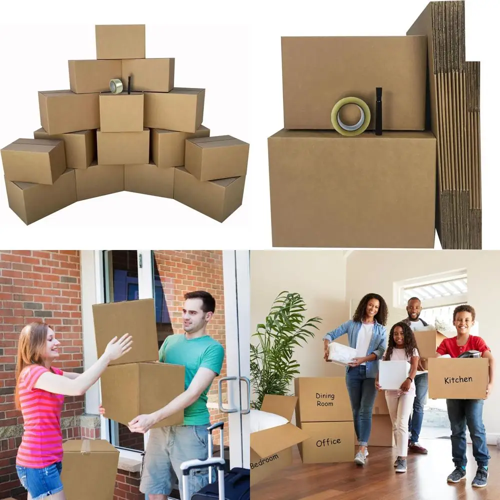 Compact Moving Essentials Kit for 1-2 Rooms with Medium Boxes, Tape, and Marker
Compact Moving Essentials Kit for 1-2 Rooms with Medium Boxes, Tape, and Marker