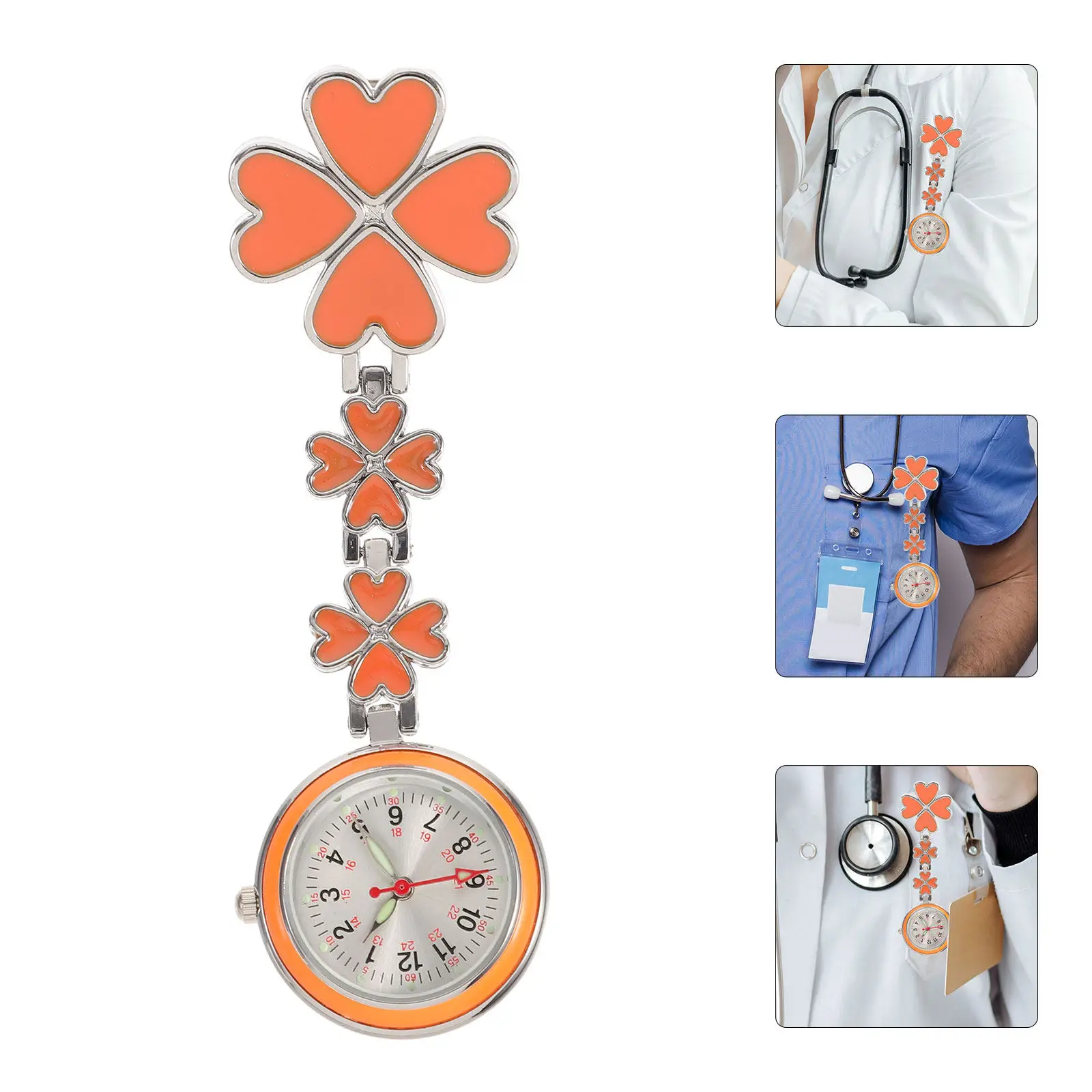 Rose Pattern Nurse Pocket Watch Unique Clip on Hanging Fob Lightweight Stable Nursing Pocket Watch for Doctors
Rose Pattern Nurse Pocket Watch Unique Clip on Hanging Fob Lightweight Stable Nursing Pocket Watch for Doctors