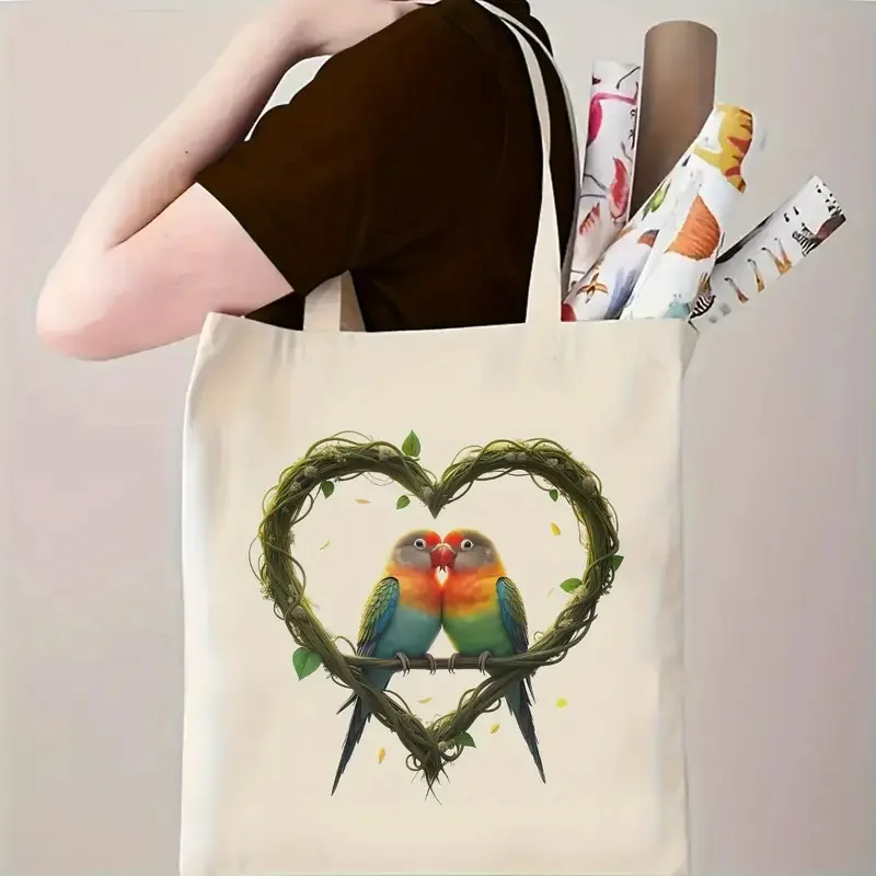 Love Handbag Large Capacity Tote Bag Flower Parrot Women's Daily Eco Friendly Bag Portable Foldable Tote Bag Commuter Bag
Love Handbag Large Capacity Tote Bag Flower Parrot Women's Daily Eco Friendly Bag Portable Foldable Tote Bag Commuter Bag