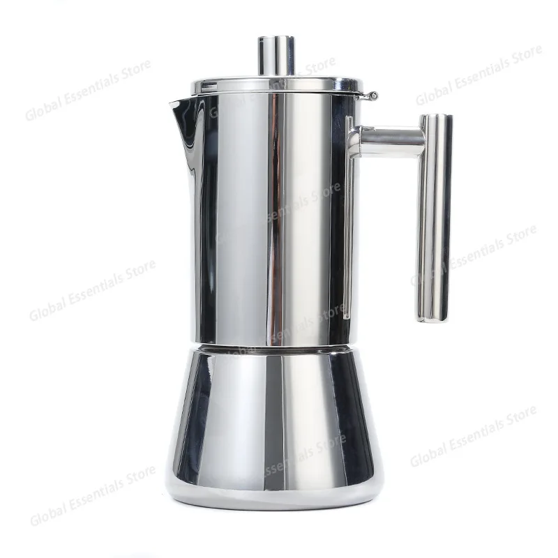 Italian-style Stainless Steel Moka Pot, 304-grade Coffee Maker for Home Use, Induction Cooker Compatible, Espresso Brewer
Italian-style Stainless Steel Moka Pot, 304-grade Coffee Maker for Home Use, Induction Cooker Compatible, Espresso Brewer